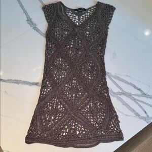 Forever 21 Chocolate Crochet Dress